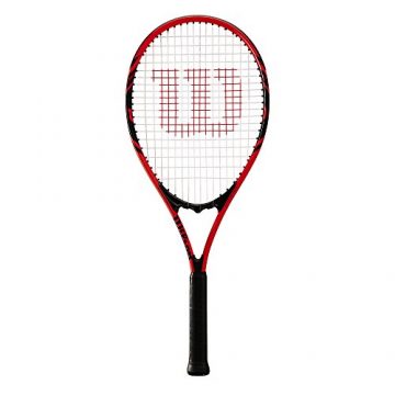 raquetas tennis Wilson Raqueta de Tenis, Federer, Unisex, Principiantes y Jugadores intermedios, Rojo/Negro, Tamaño de empuñadura L3